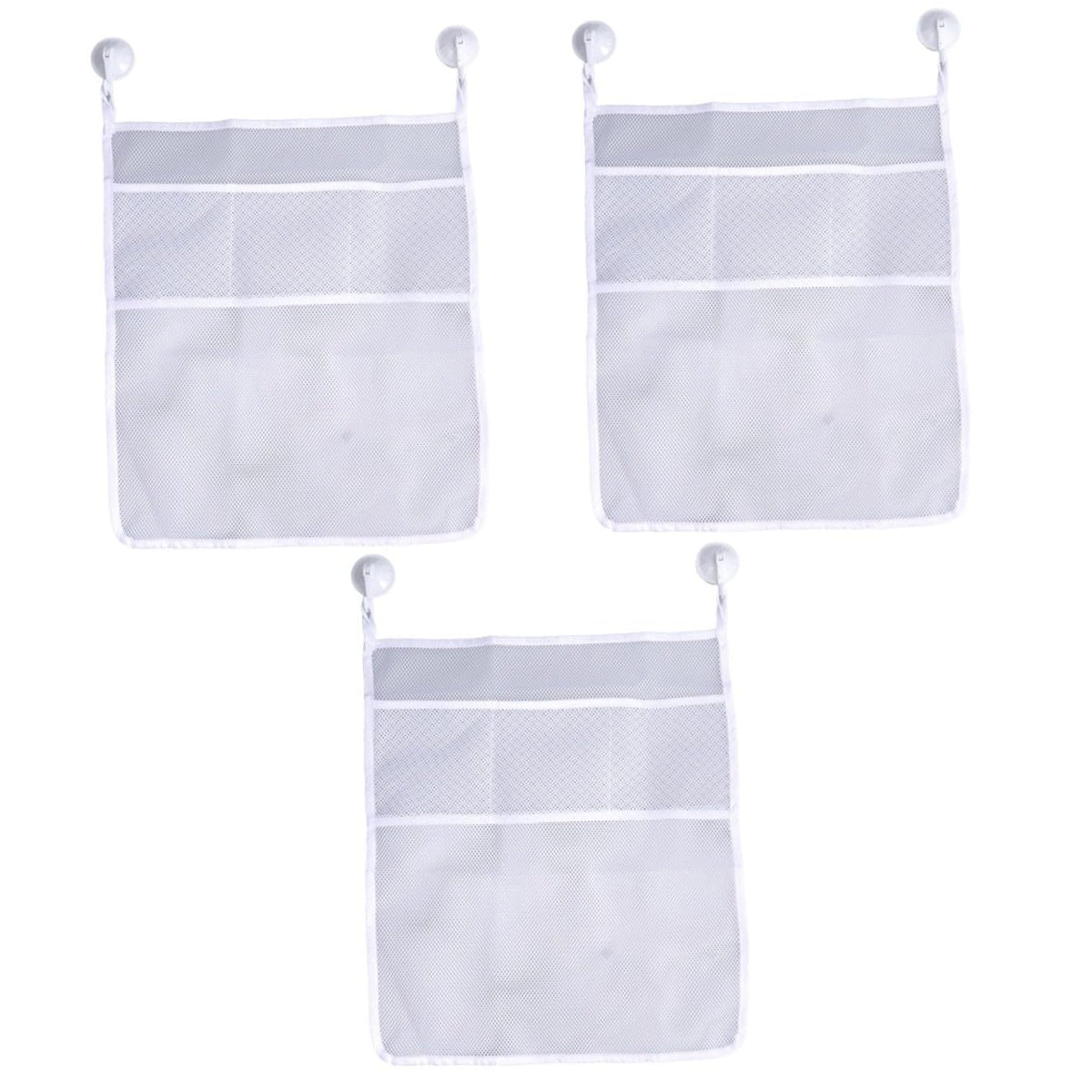 PRETYZOOM 3pcs Bathtub Mesh Net Storage Bags Bathroom Storage Organizer Toy Shower Organizer Net