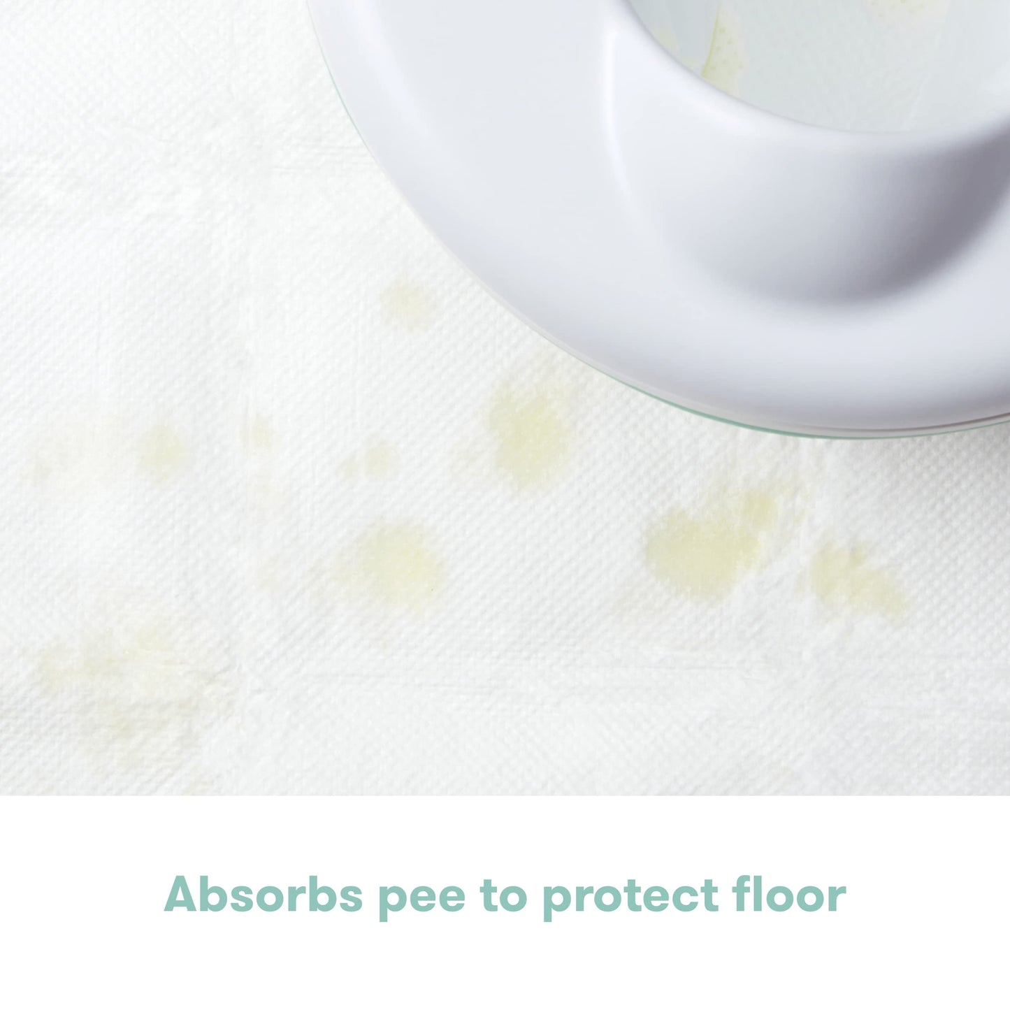 Frida Baby Potty Mess Mats, Disposable, Super-Absorbent Floor Pads For Easy Cleanup, 20 Count