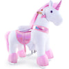 PonyCycle Official Classic U Series Ride on Horse Toy Plush Walking Animal Pink Unicorn Size 3 for Age 3-5 Ux302