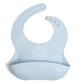 Be A Heart Adjustable Waterproof Bib, Silicone Feeding Bib, Catholic Meal Prayer (Powder Blue)