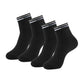 Compact Cotton Elastane Stretch Ankle Length Socks with StayFresh Treatment  Black (Pack of 2)