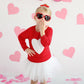 Valentines Day Unisex Infant Warm Pullover Knitted Heart Sweater Long Sleeve Outdoor Sweatshirt Red 12 Months