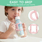 Dr Brown'S Silicone Bottle Handles - 2Pcs Easy Grip Handles For Narrow Bottles, Lightweight & Easy To Carry (Pink/Orange)