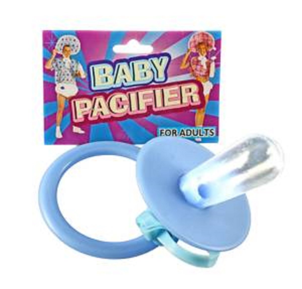 Giant Jumbo Blue Baby Pacifier Novelty Costume Accessory