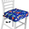 Taeku Booster Seat For Dining Table, Portable Kids Toddler Booster Chair Increasing Cushion Cartoon Seat Pad With 2 Safety Buckl