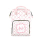 Noverbibi Custom Diaper Bag for Baby Girl Customized Pink Bow Baby Bag Personalized Nursing Bags with Name Custom Name Mommy Day