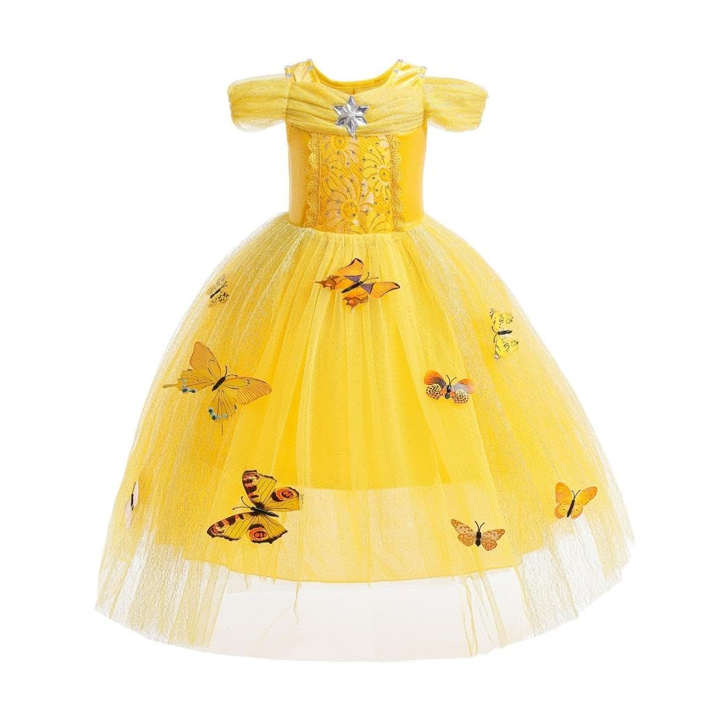 Dressy Daisy Toddler Girls Princess Fancy Dress Up Costume Christmas Halloween Outfit Butterfly Size 2T Yellow