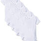 Gerber Baby 5-Pack Solid Onesies Bodysuits, White, 5T