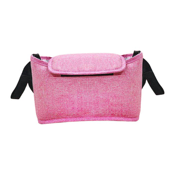 THE STYLE SUTRA Universal Baby Stroller Organizer Durable Line Pram Storage Bag Pink