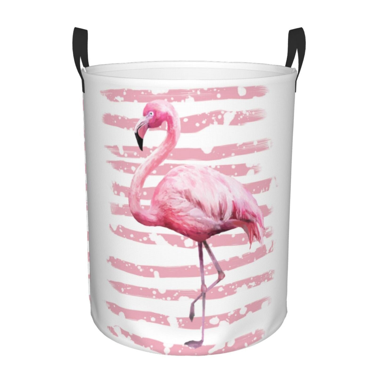 Pevtufa Flamingo Foldable Laundry Basket Organizer,Fabric Clothes Toy Storage Basket Nursery Hamper Storage Bin For Household Be
