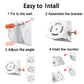 Universal Adjustable Angle Wall Mount Shelf For Baby Monitor Camera, Angle Mounting Brackets, Fits Arlo, Motorola, Infant Optics