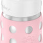 Lifefactory 8-Ounce Stainless-Steel Vacuum-Insulated Wide-Neck Baby Bottle With Straw Cap, Desert Rose, Ls2241Wdr4