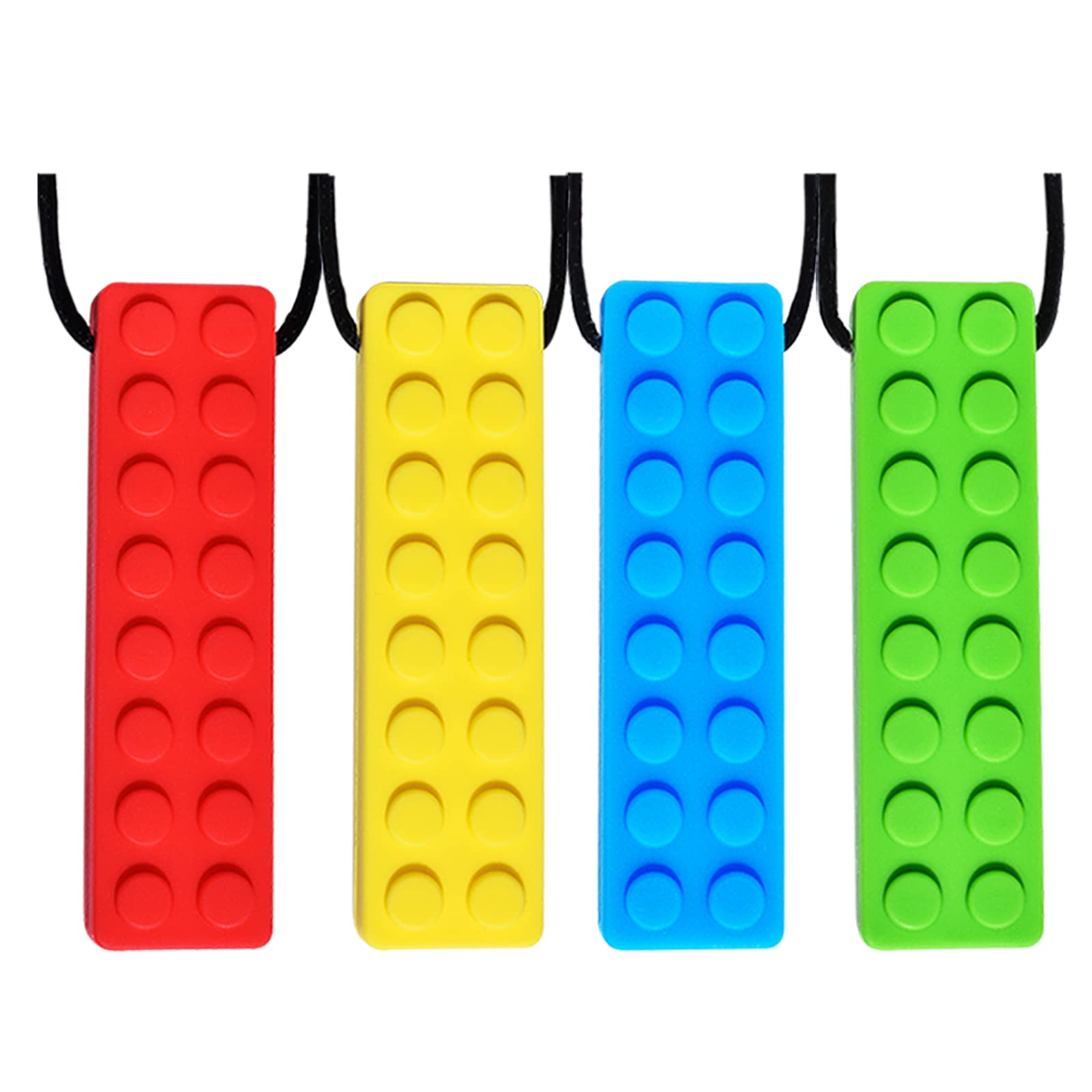Chew Necklace, Sensory Chew Necklace Bundle for Kids with Teething, ADHD, Autism, Biting Needs, Oral Motor Chewy Teether, for Bo