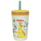 Nuby Thirsty Kids Insulated Toddler Cup with Silicone Flexstraw - 12 oz - Stainless Steel and Leak-Resistant - 18+ Months - Dogs