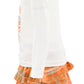 Unique Baby Girls Pumpkin Kisses Plaid 2 Piece Fall Thanksgiving Skirt Set (3T)
