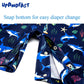 Upandfast Baby Boy Long Sleeve Swimwear Baby Beach One Piece Swimsuit With Snap Bottom (Navy, 9-12 Months)