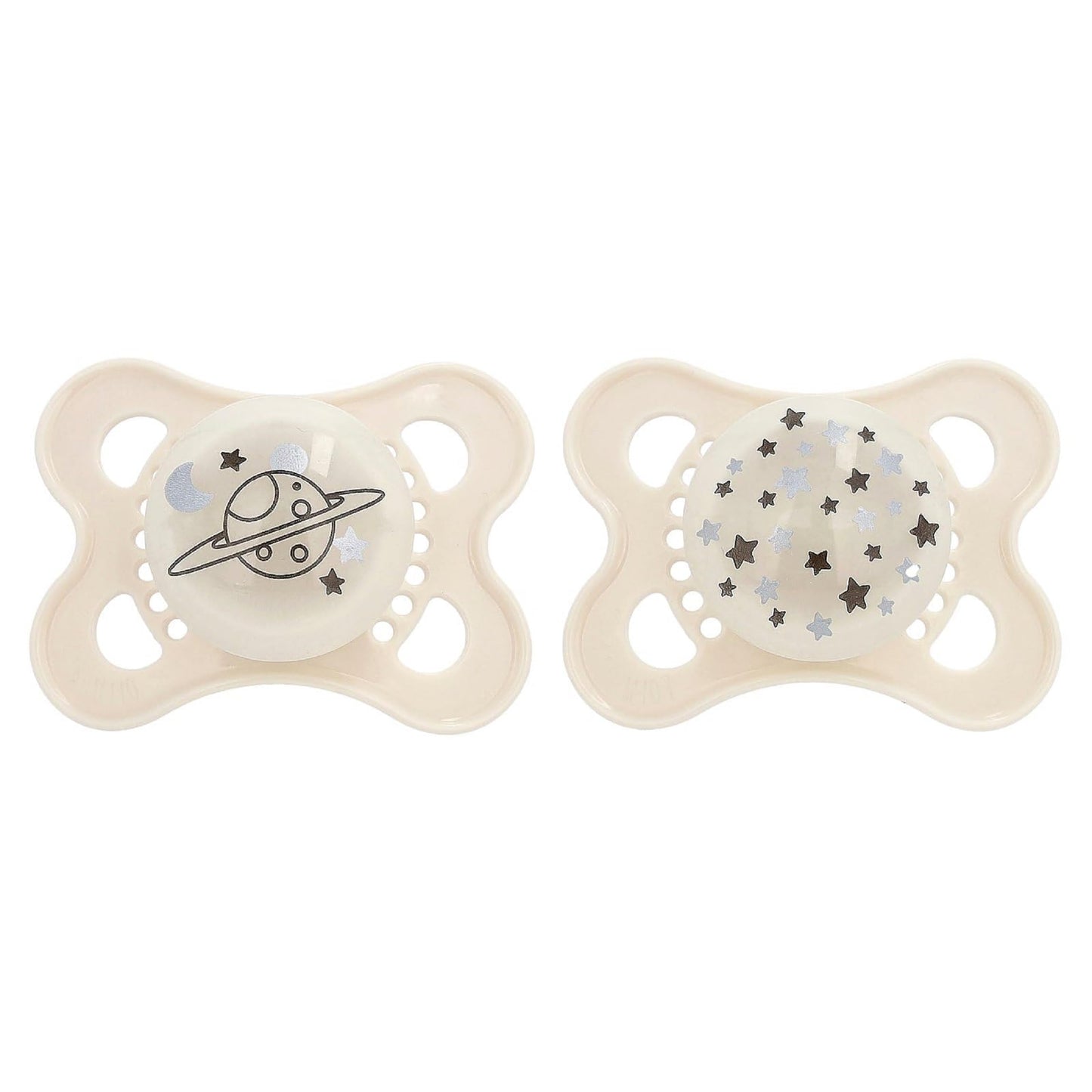 Mam Day & Night Silicone Pacifier, 0-6 Months, Boy, 3 Pack