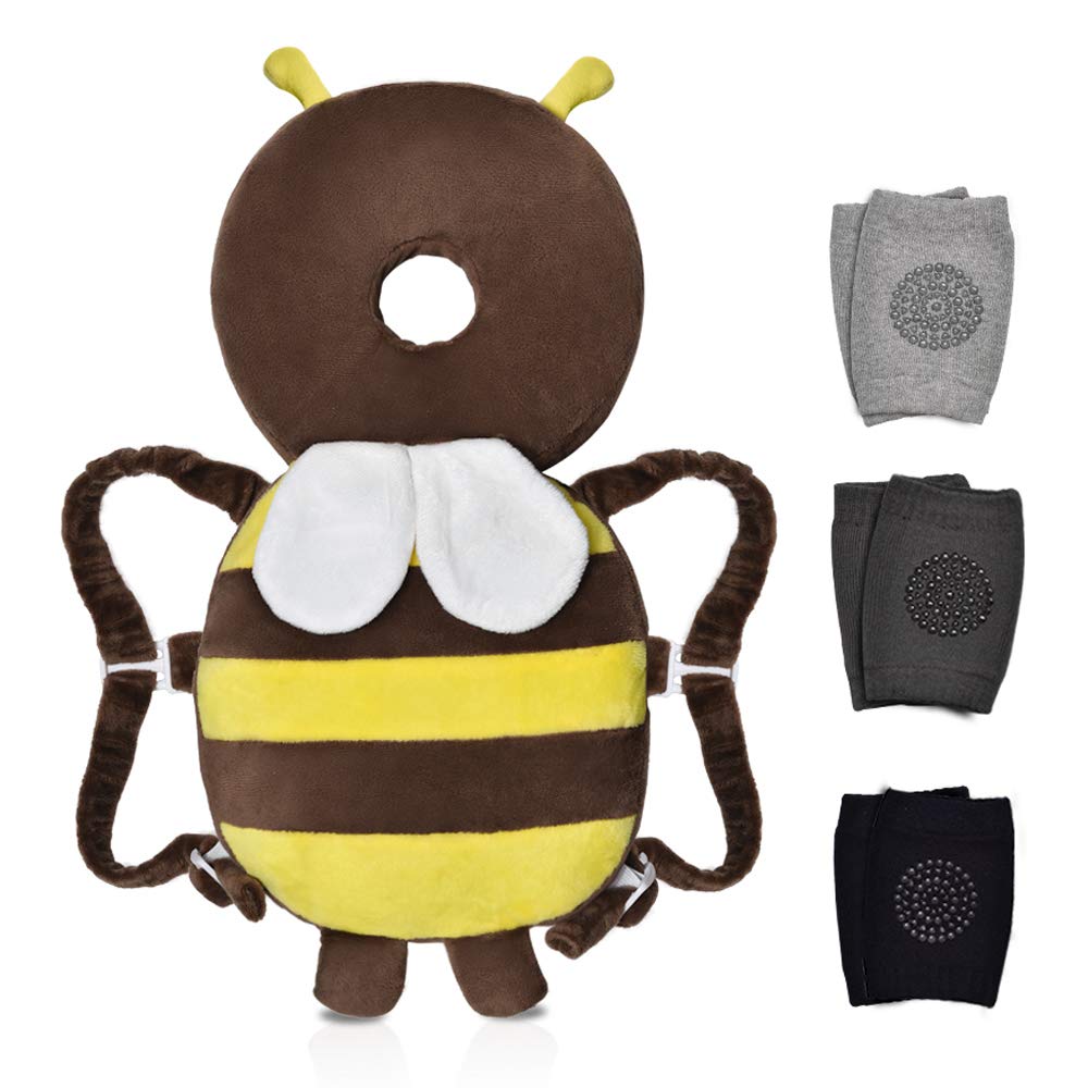 Okydoky Baby Head Protector One Backpack, Adjustable Toddlers Head Safety Pad Backpack, Baby Back Protection For Crawling & Walk