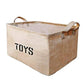 Youdepot Toy Storage Organizer Toy Box Toy Bin Jute Toy Storage Collapsible Sturdy Storage Bins - for organizing Kids Toys, Baby