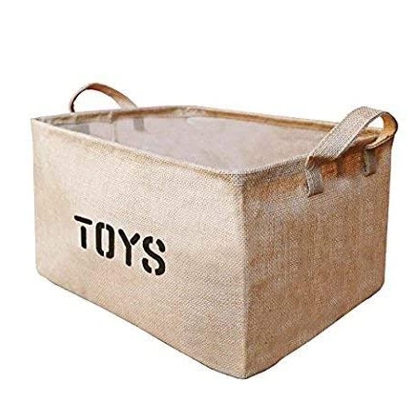 Youdepot Toy Storage Organizer Toy Box Toy Bin Jute Toy Storage Collapsible Sturdy Storage Bins - for organizing Kids Toys, Baby