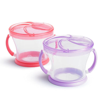 Munchkin Snack Catcher, 9 Ounce, 12+ Months, Color May Vary - 2 Count