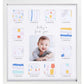C.R. Gibson Babys First Year Photo Frame with Milestone Stickers, 12 x 13.25