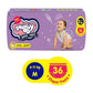 Snuggy Baby Diaper Pants Medium 36 Count (Pack Of 1), 611 Kgs, Rapid Absorption, Anti  Bacterial