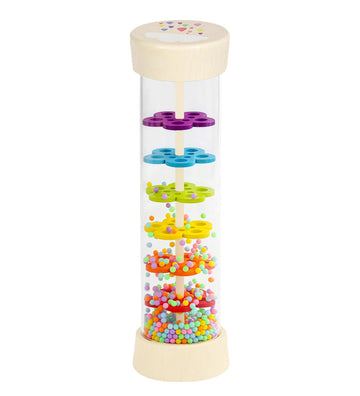 Rainmaker Rain Sticks, Montessori Baby Toys for Babies 6-12 Months, 7.7 Wooden Rattle Shaker Sensory Developmental Toy, Rain Mak