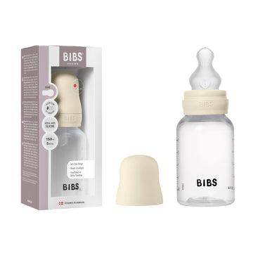 Bibs Baby Bottle 5 Oz / 150 Ml Silicone Nipple - Anti-Colic, Bpa-Free, Round Nipple, Slow Flow, Lightweight & Easy To Clean, Sui