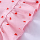 Gliglittr Toddler Baby Girls Clothes Set Valentine'S Day Heart Print Long Sleeve Ruffle T-Shirt+Pants Kids 2Pcs Outfits (Pink, 2