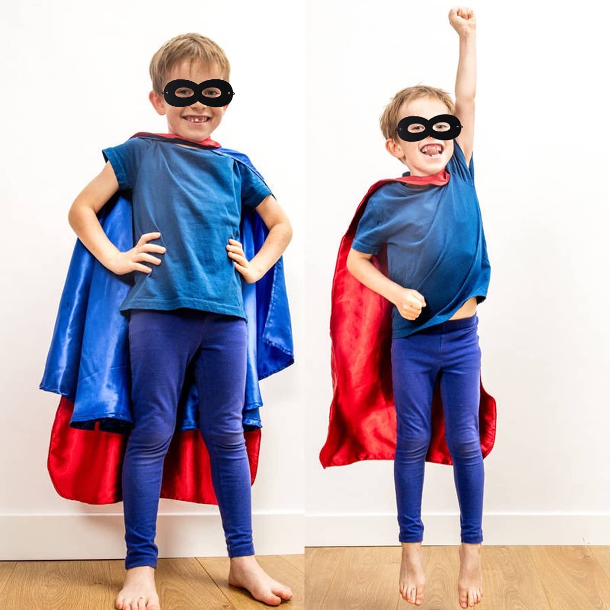 Ronyoung 50Pcs Superhero Masks For Kids Party Cosplay Dress Up Superhero Eye Masks For Halloween Christmas Birthday