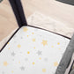 American Baby Company Printed 100% Natural Cotton Value Jersey Knit Fitted Pack N Play Playard Sheet, Golden Yellow Star, Soft B
