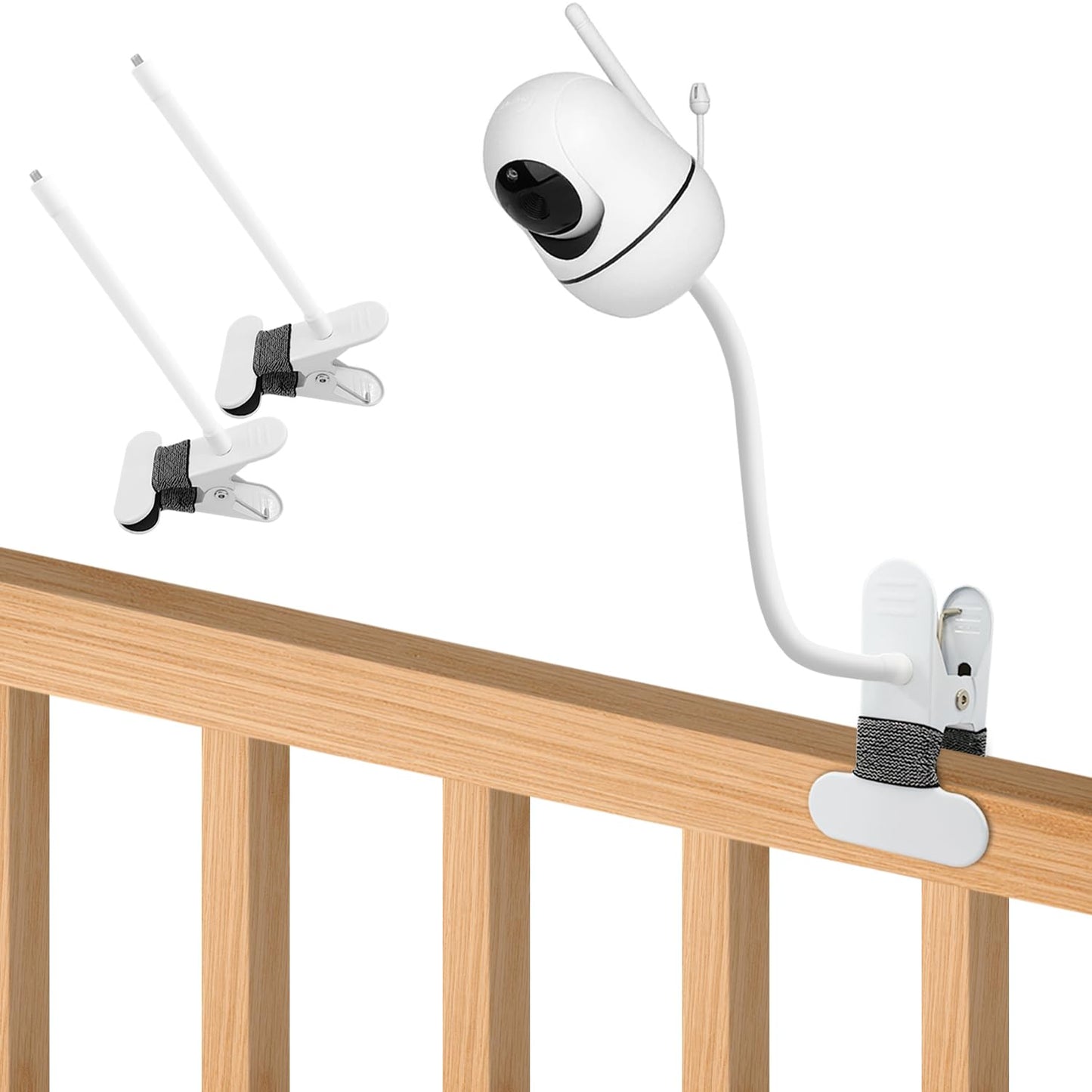 Aoztsun 2 Pack Baby Monitor Mount Compatible With Hellobaby Hb6550 Hb65/Hb66/Hb248,Nanit Pro Smart Baby Monitor & Flex Stand, Fl