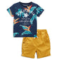 Little Bitty 2T Boy Clothes Summer Cotton Clothing Outfits Short Sleeve T-Shirt & Shorts Set,Coconut Tree 2-3Y/2T