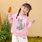 Girls Cat Sweatshirt Long Sleeve Crewneck Cotton Kitten Pullover Tops Animal Shirts Toddler Winter Clothes Kids Pink Sweater 7T