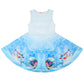 Labeca Baby Girls Printed Casual Party Dresses Twirly Sleeveless Dress Mermaid Blue Xs