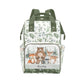 Personalized Animals Wild Diaper Bag for Women, Custom Name Nursing Daypack, Diaper Bag for Baby Girl Boy, New Mom Gifts