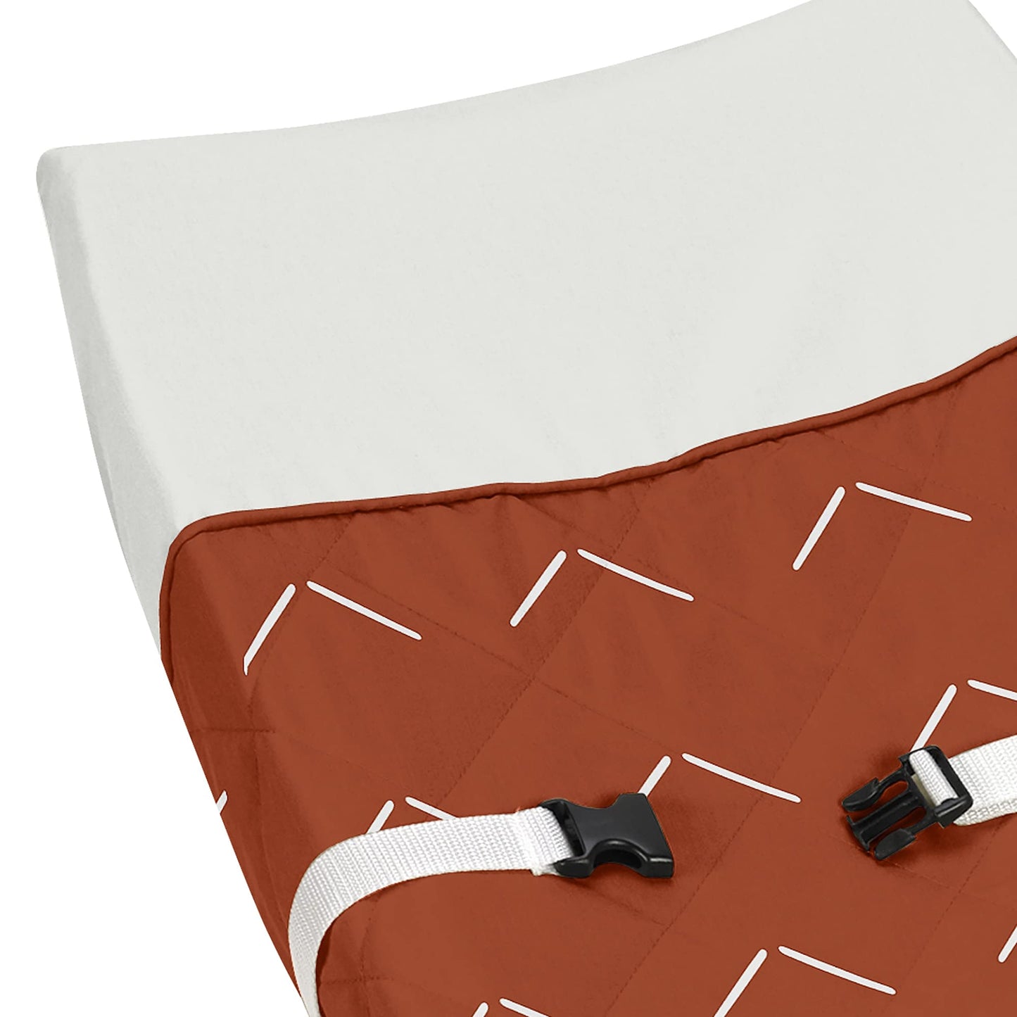 Sweet Jojo Designs Boho Arrow Boy Girl Baby Nursery Changing Pad Cover - Ivory Burnt Orange Rust Off White Farmhouse Southwest S