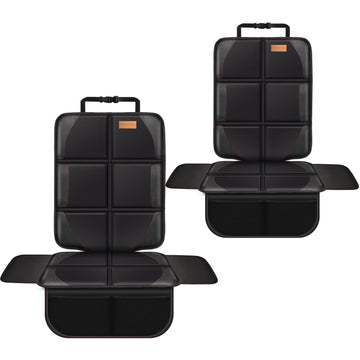 Car Seat Protector, 2 Pack, Thickest Padded 600D Fabric Padding, Waterproof, Durable, Anti Slip Backing, Child Seat Protection,