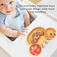 ROCCED Suction Plates for Baby, Silicone Plates with Suction for Baby Divided, Baby Spoon Fork Set for Toddler Baby Dishes Kids