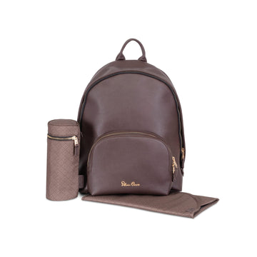 Silver Cross Dune/Reef Vegan Leatherette Backpack Changing Bag - Cocoa
