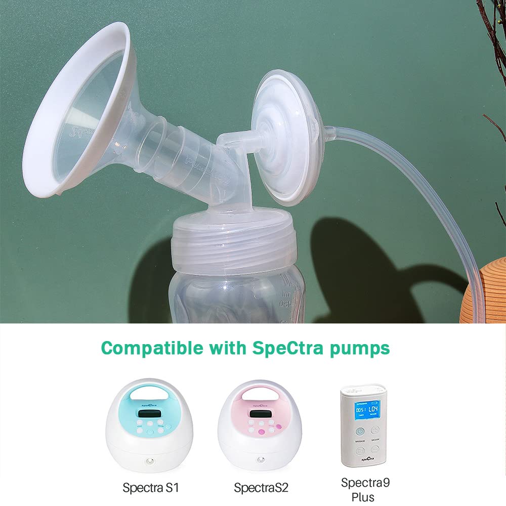 Pumpmom 24Mm Flange Pump Parts For Spectra S2 Spectra S1 Spectra 9 Plus Breast Pumps, Backflow Protector Tubing Duckbill Valves,