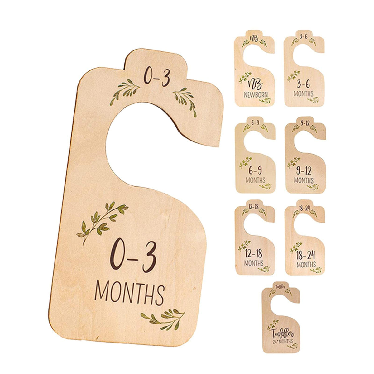 ATORSE 8X Adorable Closet Baby Size Dividers Organizer Hanging Clothes Dividers