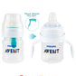 Sippy Cup Soft Conversion Kit For Philips Avent Anti-Colic Baby Bottle, Toddler Transition Kit With Silicone Sippy Spout Nipple,