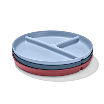 OXO Tot Stackable Divided Plates Set - 3pk - Dark