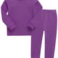 Vaenait Baby Kids Toddler Cotton Sleepwear Pajama Pjs 2Pcs Set Basic Purple Js