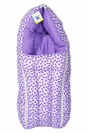 Toddylon Baby Carry Bags 3 in 1 Bed | Wrapper | Newborn Boys Girls | Wearable Blankets | Cotton (06 Months) Purple