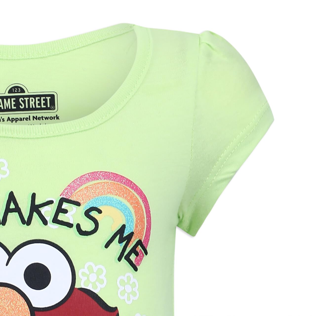 Sesame Street Baby Girls' Modern/Fitted, Yellow/Multi, 2T