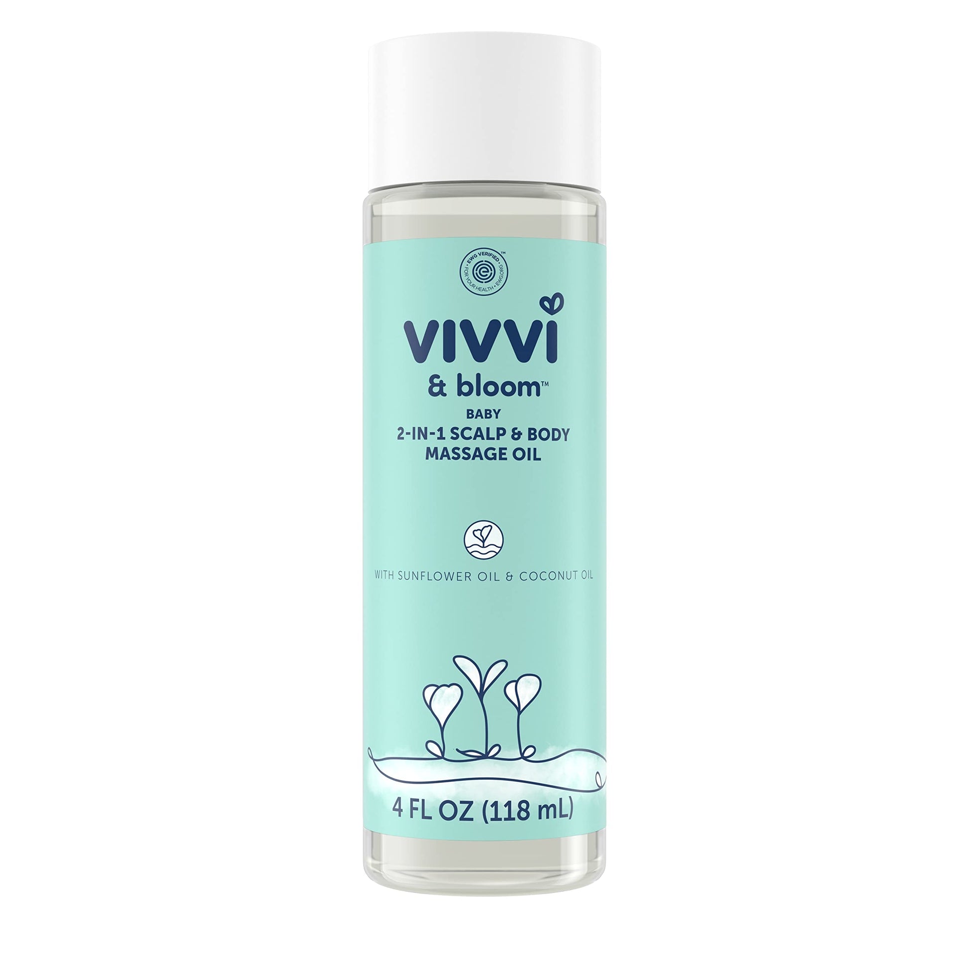 Vivvi & Bloom Gentle 2-In-1 Baby Scalp & Body Massage Oil, Fast Absorbing Formula Ideal To Moisturize, For Massage To Remove Dry