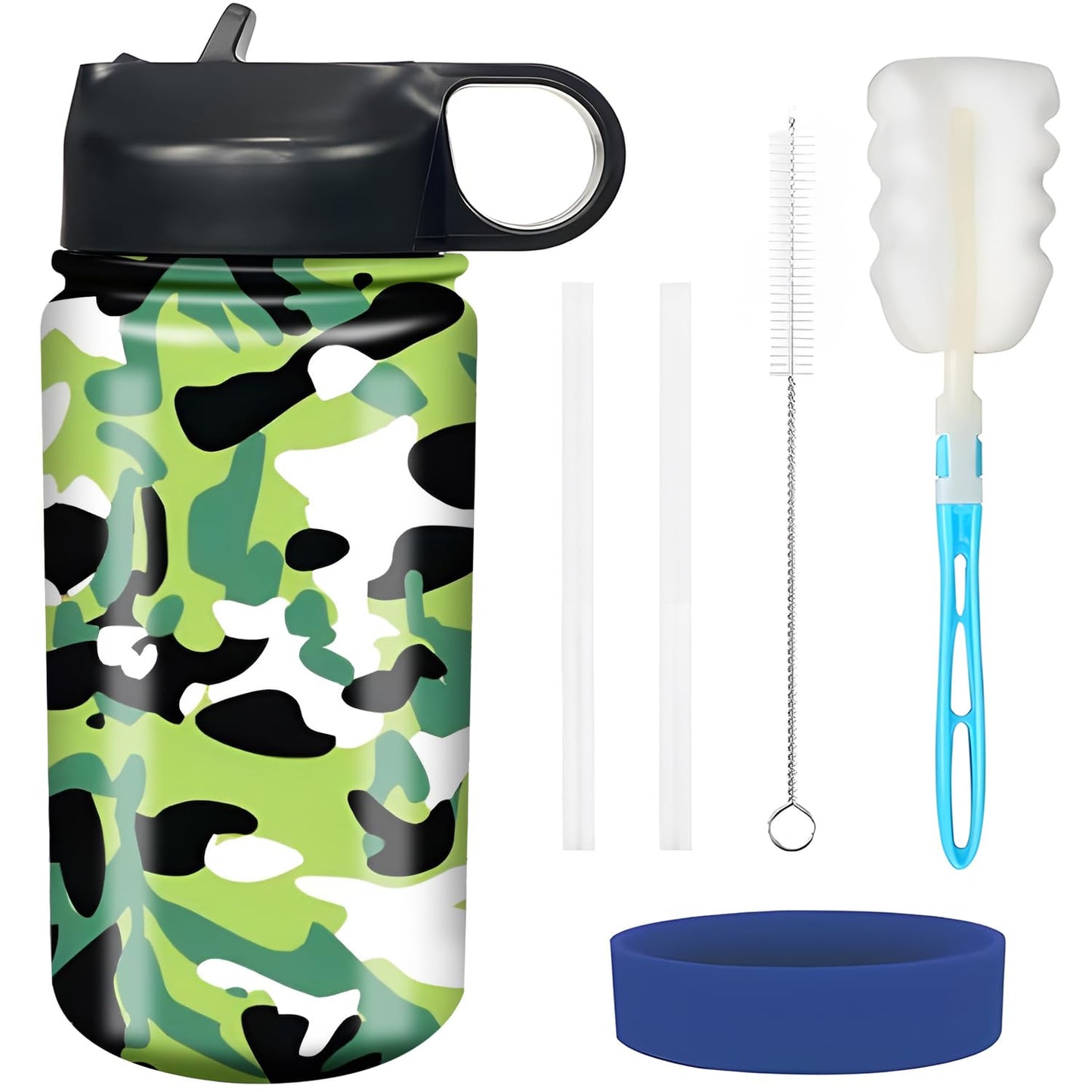 Rickyh Style Kids Water Bottle With Straw Lid Insulated Stainless Steel Reusable Tumbler Gifts For School, Toddlers, Girls, Boys